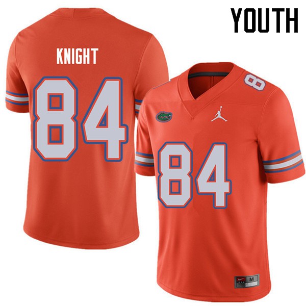 Jordan Brand Youth #84 Camrin Knight Florida Gators College Football Jersey Orange